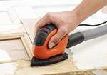 BLACK+DECKER 55 W Detail Mouse Electric Sander with 6 Sanding Sheets, BEW230-GB £18.49 at Amazon