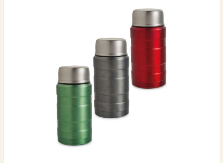 Kirkton House Food Flask 750ML Double Walled (4 Colours) £5.99 + 2.95 delivery @ Aldi