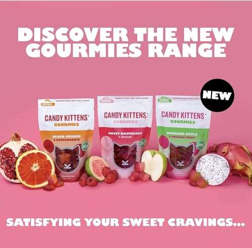 Candy Kittens Gourmies Sweet Raspberry & Guava 140g Sweets