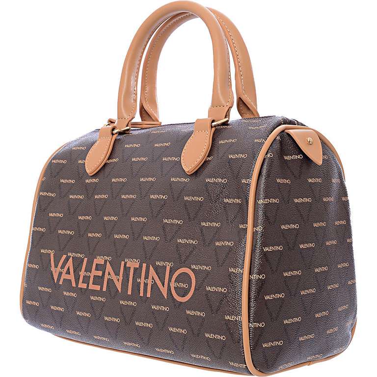 Valentino Bags Women's Brown Liuto Monogram Logo Bowler Bag | hotukdeals