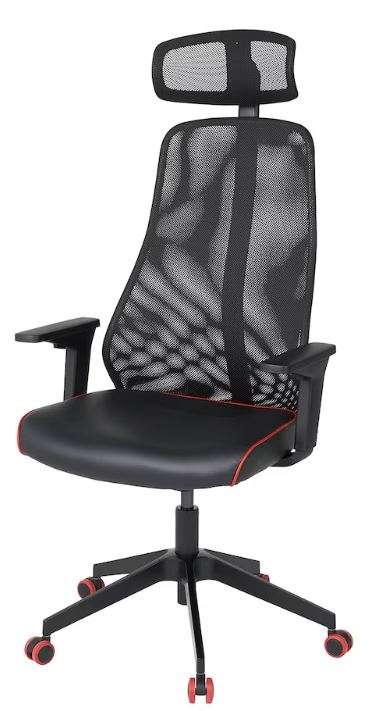 Ikea Matchspel Gaming chair - Bomstad Black / Bomstad White , 3 Year Guarantee - £115 (Free Click & Collect) @ Ikea