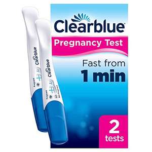 Clearblue Pregnancy Test Kit with 2 tests - £5.95 (Prime) + £4.49 (non Prime) at Amazon