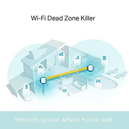 TP-Link Deco X60 AX5400 Whole Home Mesh Wi-Fi 6 System, Pack of 2 £139 @ Amazon