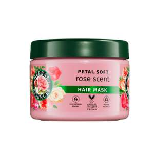 Herbal Essences Rose Scent Petal Soft Hair Mask 500ml to Help Dry Hair Feel Silky, Hydrated and Intensely Nourished Vegan and Cruelty Free