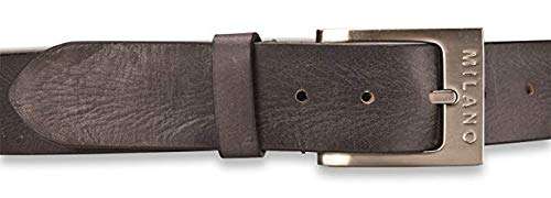 Milano Mens Full Grain Leather Belt - 1.5" (40mm) - Black £8.99 - Sold by Woodland Leathers Limited / Fulfilled By Amazon