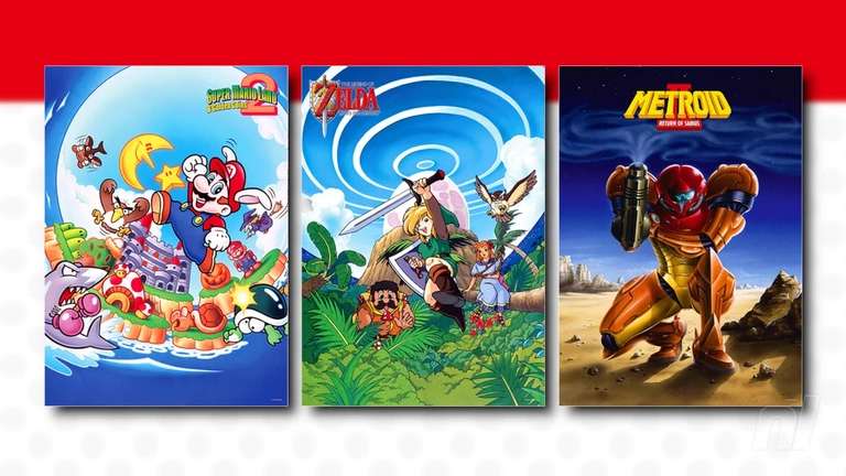Game Boy Poster Set (Zelda, Mario, Metroid) 600 platinum points and £1.99 delivery @ My Nintendo Store