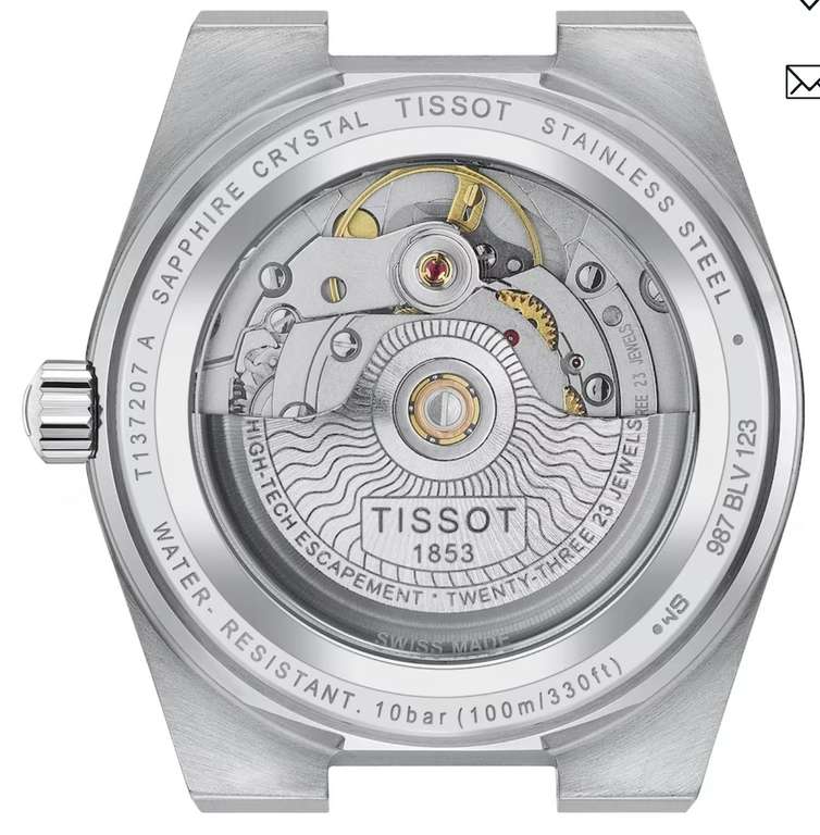 NEW Tissot PRX Glacier Blue Dial Stainless Steel Bracelet watch - w/code