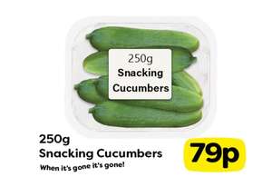250g Baby Snacking Cucumbers