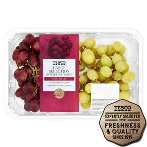Tesco Large Selection Grapes 800G Pack £2.25 / Tesco Blueberries 250G £2.25 / Tesco Raspberries 250G £2.25 @ Tesco (clubcard price)