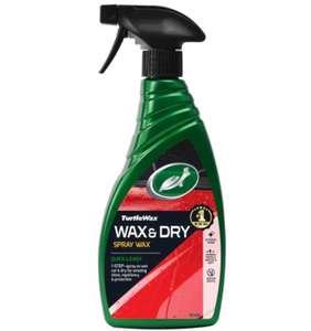 Turtle Wax 51800 Wax It Wet Car Spray Wax Cleaning Protection and Instant Shine 500ml, White