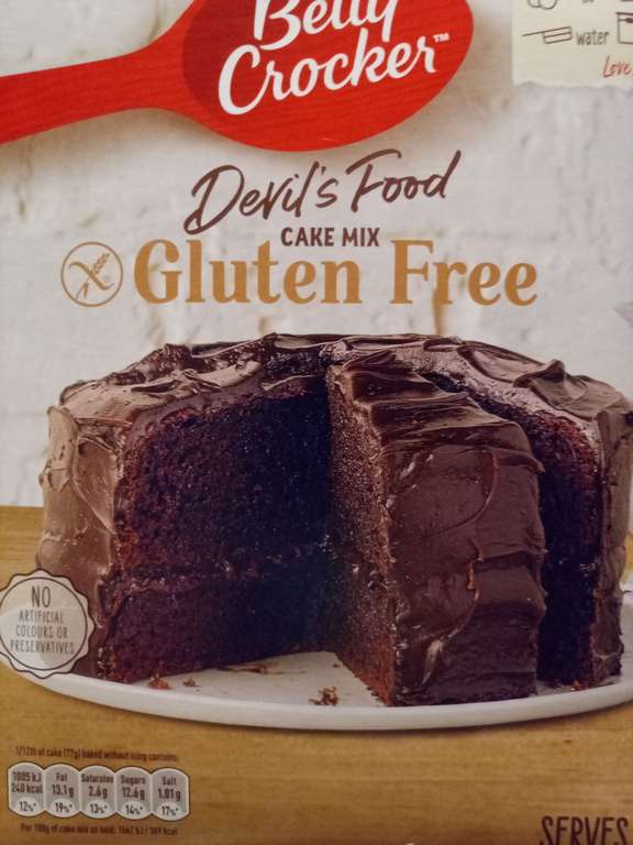 Betty Crocker Devils Food Gluten Free Cake Mix (425g) £1 @ Heron (Grimsby)