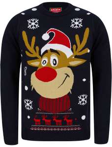 Men's Rudolph Smile Christmas Jumper with Code
