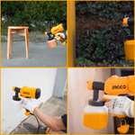 INGCO Corded Paint Sprayer 450W 400ml/min, Fence Paint Sprayer 800ml Detachable Container £28.49 Subscribe & Save - Sold by INGCO UK