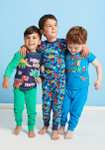 Boys Pack of 3 Dino Pyjamas