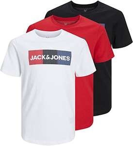 JACK & JONES JUNIOR Boys' T-shirt, 3 Pack Various sizes (128-164EU) £17.29 / (Possible £12.89 Using Promo) Delivered @ Amazon Germany