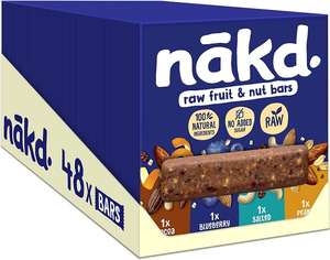 Nakd Fruit and Nut Bar Variety Pack 48 x 35g BB 19 Feb 2024 (min £22.50 spend)