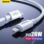 Baseus USB A-Lightning (0.25/0.5/1/2m)/Reversible Micro1m /60w CtoC 1m/ USB C-Lighting1.5m 10p new buyers @ AliExpress/BASEUS Official Store