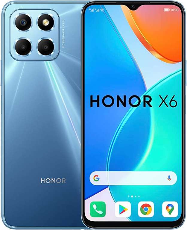 HONOR X6 Dual SIM Unlocked Smartphone 5000mAh, 4GB+64GB - £119.99 / £114.99 With Newsletter + 100GB VOXI SIM Free Collection @ Argos