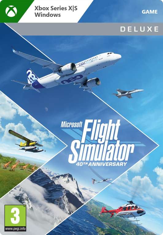 Microsoft Flight Simulator 40th Anniversary - Deluxe Edition | Xbox & Windows 10 - Download Code