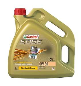 Castrol EDGE 0W-30 Engine Oil 4L £36.54 @ Amazon