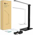 Aukey LED Desk Lamp 5 Colour Temperatures Black or White Available sold by fone-central