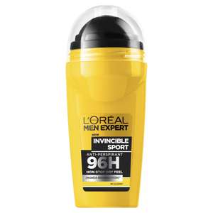 Men Expert Invincible Sport 96H Anti-Perspirant Deodorant, 6 x 50 ml