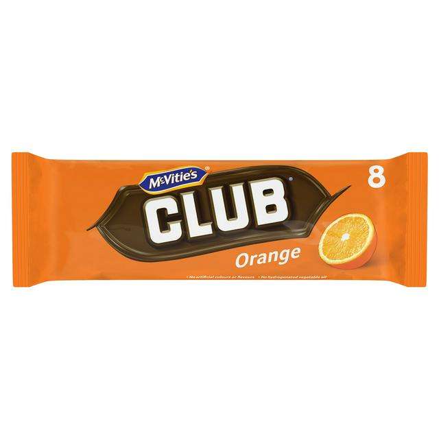 McVities Club Orange 8 x 23g pack found for 35p at Asda, Aberdeen
