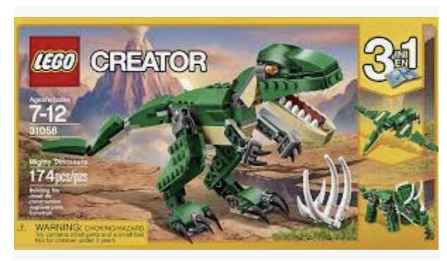 Lego 31058 Creator Mighty Dinosaur 3 in 1 set now 2 for £15.00 (£7.50 each) Instore @ Sainsbury's (West Yorks)
