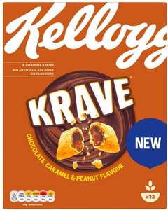 Kellogg's Krave Chocolate, Caramel and Peanut 375g - 3 for £1.00 instore @ Sam 99p Stores