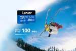 Lexar 633x 256GB Micro SD Card, microSDXC UHS-I Card + SD Adapter, microSD Memory Card up to 100MB/s Read, A1, Class 10
