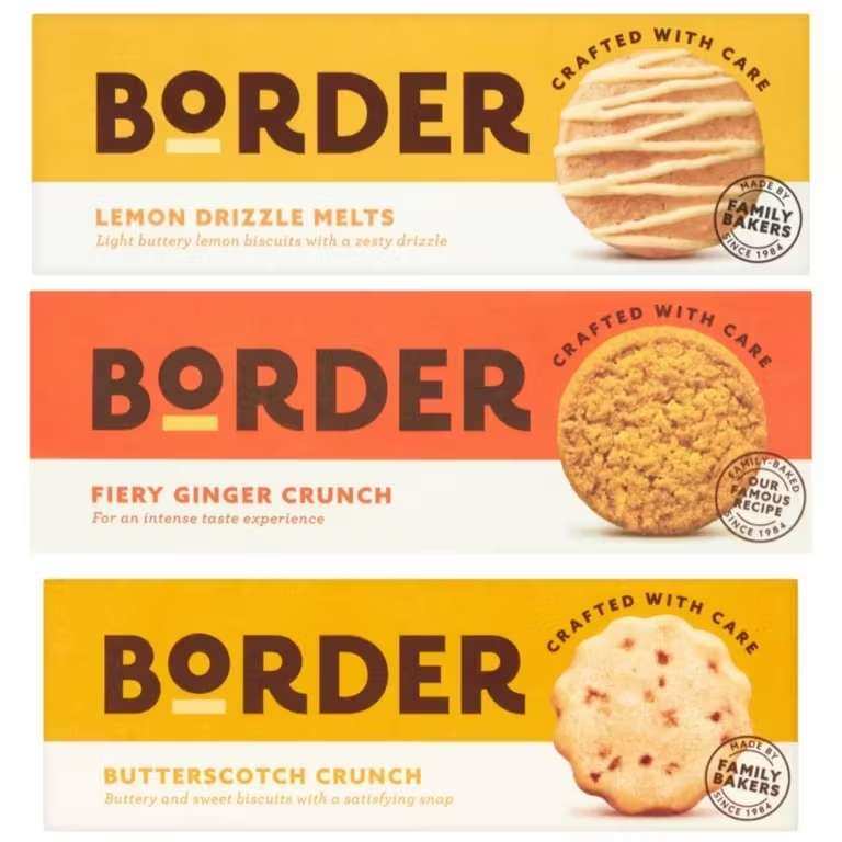 Border Biscuits 150g (Ginger Crunch / Butterscotch / Lemon Drizzle) - Nectar Price