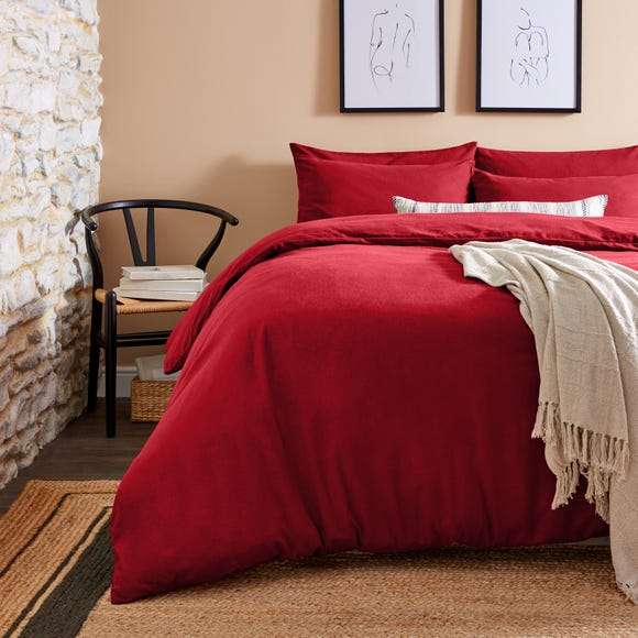 Simply 100% Brushed Cotton Duvet Cover and Pillowcase Set, King Size - £12.50 free click & collect @ Dunelm