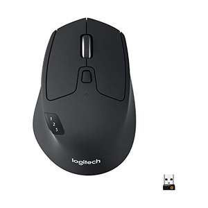 Logitech M720 Triathlon Multi-Device Wireless Mouse, Bluetooth, USB Unifying Receiver - £27.99 @ Amazon