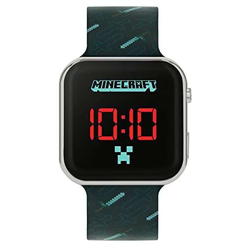 Minecraft Boy's Digital Quartz Watch with Silicone Strap - £7.99 @ Amazon