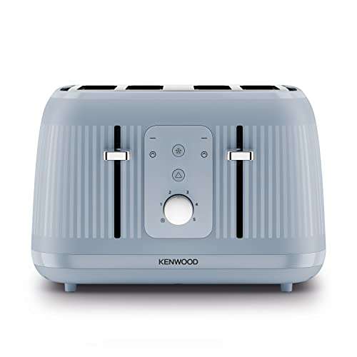 Kenwood Dawn Toaster, 4 Slot Toaster, Reheat, 5 Browning Settings, Defrost and Cancel Functions, Pull Crumb Tray, 1800W, Stone Blue