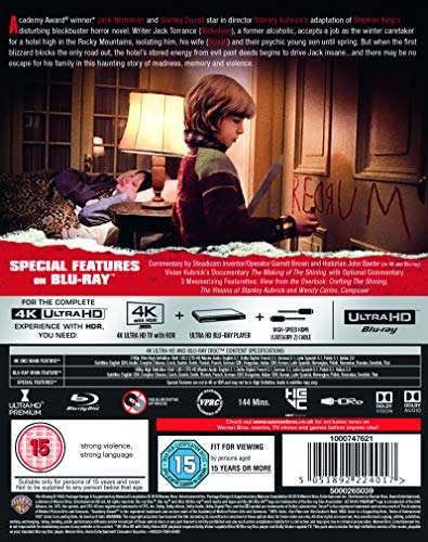 The Shining [Extended Cut] [4K Ultra-HD] £12.65 (Prime Exclusive) @ Amazon