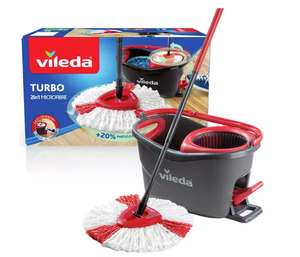 Vileda Easy Wring and Clean Turbo Spin Mop and Bucket Set Free click and collect