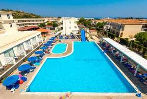 7nt All Inclusive 4 star Rhodes £255pp Delfinia Resort Hotel Kolymbia, East Mids 23 April flight and hotel only based on 2