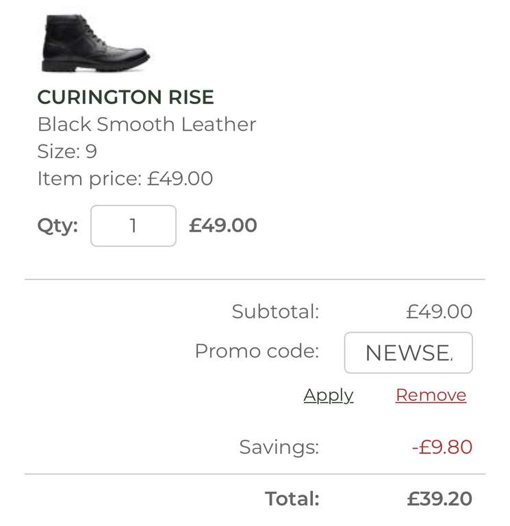 Clarks Men’s ‘Curington’ Leather Boots (Sizes 6-12) - £39.20 With Code + Free Delivery @ Clarks Outlet