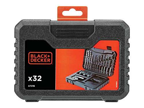 BLACK+DECKER A7216-XJ Drilling and Screwdriver Bit Set - 32 Piece