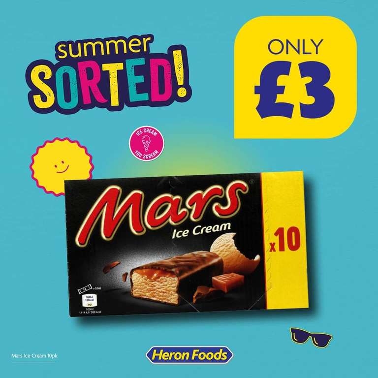 Mars Ice Cream Bars 10 Pack