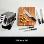 Ninja Foodi StaySharp Knife Block [K32005UK] with Integrated Sharpener, 5-Piece Set, Stainless Steel,Silver / Black £137.71 @ Amazon