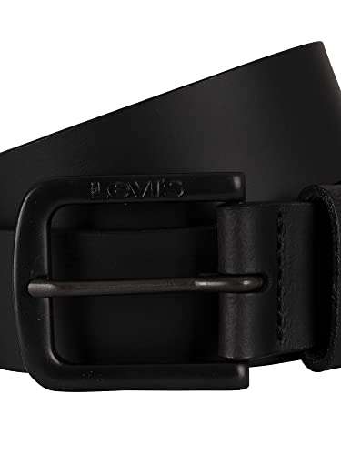 Levi's Men's Seine Black Leather Belt (Multiple Sizes)
