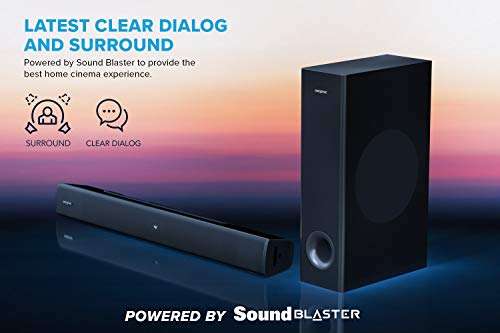 Creative Stage V2 2.1 Soundbar with Subwoofer - £85.49 (With Applied Voucher) - Sold by Creative Labs (Europe) / FBA @ Amazon