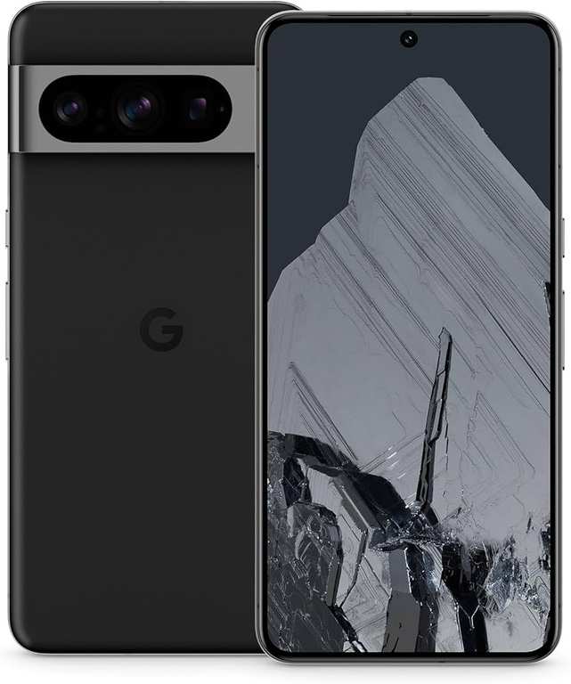 Google Pixel 8 Pro 128GB Refurbished Good - Obsidian / Porcelain - No SIM Plan Required