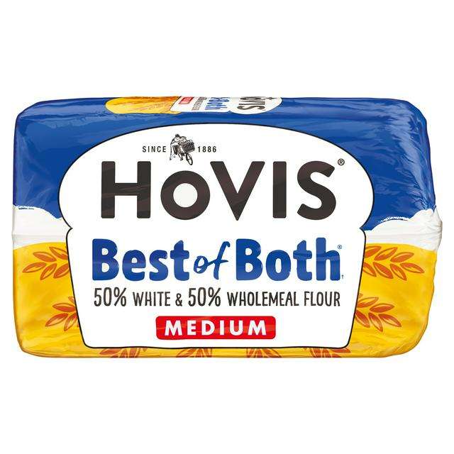 Hovis Best of Both Medium 50% White & 50% Wholemeal Flour 800g Offer (70p with Shopmium App)