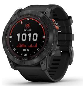 Garmin fēnix 7X Solar Multisport GPS Watch, Slate Grey with Black Band