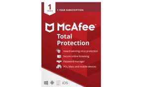 McAfee Total Protection 1 Year 1 Device - £7.99 free Click & Collect @ Argos