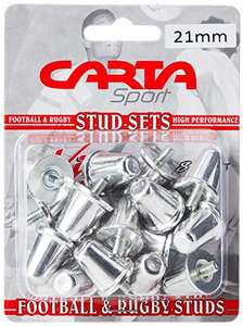Cartasport Unisex's Aluminium Rugby Studs, 15 Mm (Blister Pack of 16), Silver £6.11 Prime + £4.49 Non Prime @ Amazon