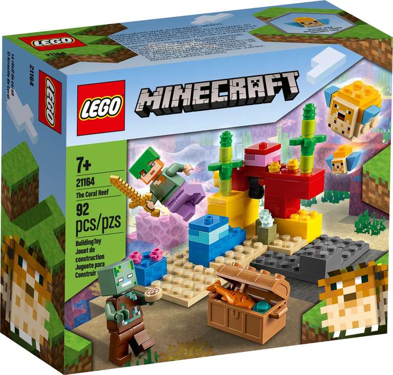 Up to 80% off LEGO sets - Marvel 10781 Spiderman Trike / Minecraft 21164 Coral Reef - £1.75 each (more in OP) - Various Stores